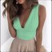 Women's Clothing Pleated Deep V Sexy Multicolor Casual Vest Women's Tops_ecoleips.com