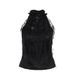 Women's Gothic Pleated Rose Suspender Top Streetwear Versatile Spiderweb Bow Tie Autumn New Style XS24216_ecoleips.com