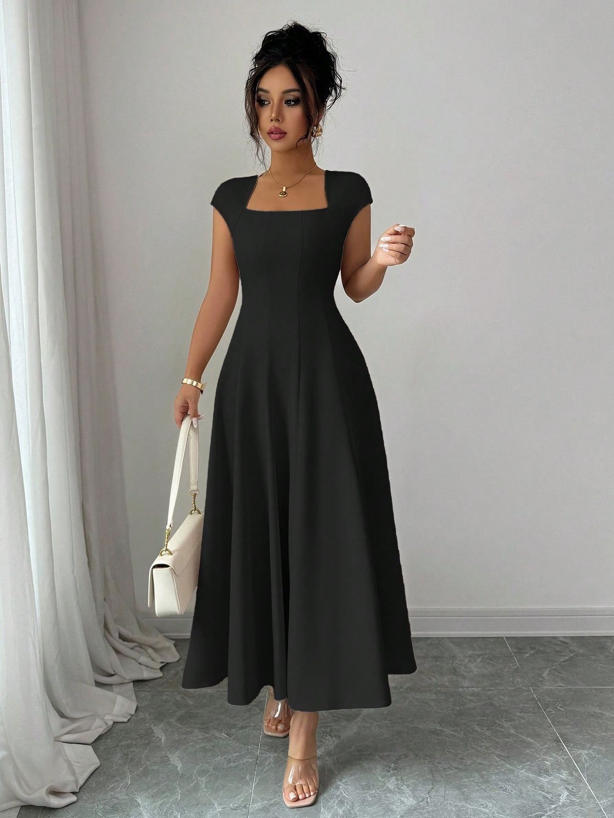 Slim Fitting A Line Vest Dress Long Skirt Solid Color Fashionable Elegant Women's Clothing Tops New Arrivals From Platforms_ecoleips.com