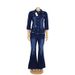 European And American African Style Women's Denim Outfit Fashion Stretch Cotton Flared Pants Handmade Craft Drawing_ecoleips.com