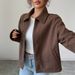 Elegant Minimalist Retro Women's Long Sleeved Vest Coat Autumn Winter Outerwear_ecoleips.com