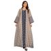 Verve AB376 2025 Muslim Sequin Embroidered Fashion Mesh Dress Jalabiya Dubai Robe_ecoleips.com