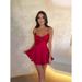 2024 Summer New European And American Hot Sexy Slim Fit Backless Solid Color Strap Dress Short Style_ecoleips.com