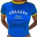 Women's Clothing Summer New Products Short Sleeved Round Neck Casual Letters Flag Embroidered Sexy Tops T Shirt_ecoleips.com