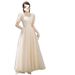 Champagne Color 2025 Wedding Female Bride Sister Group Bridesmaid Graduation Performance Dress_ecoleips.com