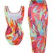 Women's Printed Swimsuit Cover-Up Set – Sexy Bikini & Sun Protection Skirt (UPF 50+, Adjustable Straps, Quick-Dry Fabric)_ecoleips.com