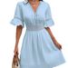 2026 European And American Women's Clothing Summer New Style Spliced Lace Fashion V-neck_ecoleips.com