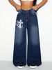 Women's Clothing Retro Loose Wide Leg Jeans Trousers_ecoleips.com