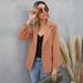 2025s Women's Spring And Autumn Lapel Button Up Small Suit Long Sleeved Jacket_ecoleips.com