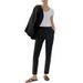 Women's Straight Leg Dress Pants - Mid Rise Office Trousers With Stretch, High Waist Professional Work Pants, Flowy Wide Leg Pants For Business Casual_ecoleips.com