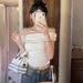 Women's Slim Fit Off-Shoulder Ribbed Stretch Tee Short Sleeve Crop Top Y2K Aesthetic T-Shirt for Summer_ecoleips.com