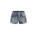 Women's Western Style Skull Embroidered Denim Shorts Slimming Hot Pants Washed Edges Cross Border in Stock_ecoleips.com