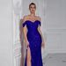 Women's Clothing New Party Sequined One Shoulder Slit Dress INS Temperament Slim Fashion Evening Dress_ecoleips.com