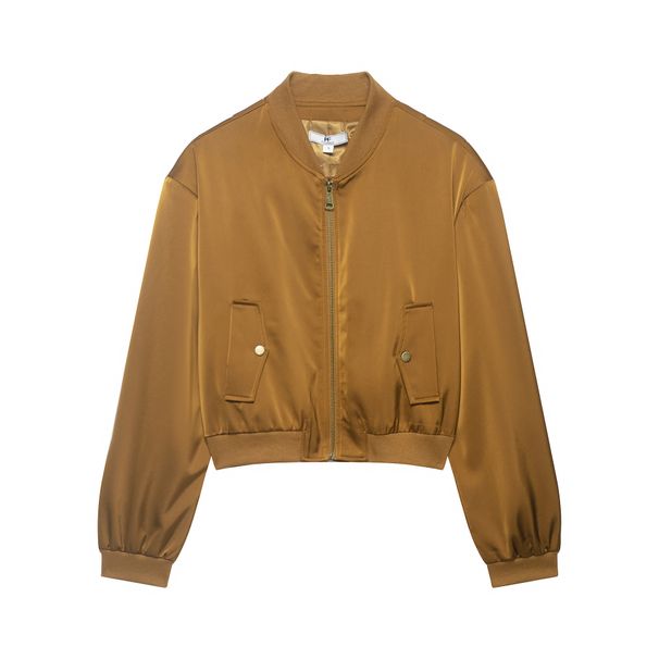 Women's Clothing Women's Stand Up Collar Long Sleeved Short Jacket Clothing Long Sleeve For Formal & Casual_ecoleips.com