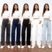 plus Size Wide Leg Jeans Loose Slimming Casual Versatile Straight Leg Pants European American Style Cross Border E Commerce New Summer_ecoleips.com