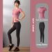 Women's Slimming Sexy Yoga Suit Fashionable Summer Exercise Set Beginner Running Gym Workout Clothing_ecoleips.com