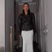 Women's Edgy Biker Jacket – Heavyweight Belted Faux Leather Coat For Streetwear & Night Out (Black/Dark Brown)_ecoleips.com