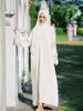 Verve M189#Non-Rhinestone Seven-Color Women's Muslim Robe Malay Indonesian Dress With Headscarf_ecoleips.com