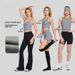 New Yoga Clothes Women's Hemp Gray Texture Sports Underwear Wide Shoulder Strap Fixed Cup Tight Fitness Clothes Yoga Pants_ecoleips.com