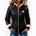 Quilted Zip-Up Puffer Jacket - Color Block Streetwear Coat - Asymmetrical Polyester Fill Winter Outerwear - Unisex Sizing S-XXL_ecoleips.com