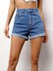 Aria Basics Aria Basics European And American 2025 Summer New Style Cross-Border Foreign Trade Women's Loose Wide-Leg Denim Shorts_ecoleips.com