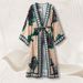 Summer Cross Border Print Beachwear Loose Fitting Intellectual Cardigan Cape Top for Women European And American Style New Arrival 2026_ecoleips.com