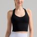 European And American Style Sports Bra With Halter Neck For Women, Push-up Running Fitness Bra, Outerwear Waist-cinching_ecoleips.com