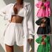 Women's Clothing Shirt Style Suits Beach Jackets Holiday Sun Protection Clothing Loose Sun Protection Clothing Swimsuits Bikini Cover Ups_ecoleips.com