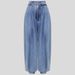 Aria Basics Aria Basics Cross-border European And American Women's New Summer High-waisted Zipper Jogger Jeans Loose Casual Retro Pants_ecoleips.com