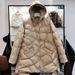 girl Girl Girl Mid-Length Jacket For Women, Lightweight, Hooded, Fashionable Design, 2025 Korean Version, New White Duck Down Winter_ecoleips.com