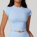 Women's Clothing Recycled High Strength Small Flying Sleeve Running Fitness Short Sleeved Sports T Shirt Women's Tight Quick Drying Yoga Clothes_ecoleips.com