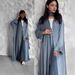 Muslim Dress Women Middle Eastern Style Drawstring Cardigan Robe – Modest Loose Fit Abaya With Pockets & Comfortable Design_ecoleips.com