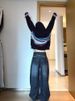 American Retro Dark Blue High-Waisted Straight-Leg Jeans For Women, Autumn And Winter High Street Design, Loose Slimming_ecoleips.com