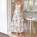 Women's Clothing Temperament Elegant Style Sling Print Thousand Layer Skirt Dress_ecoleips.com
