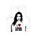 Women's Cropped Ribbed Tank Top, Basic Cami Tee With Print, Streetwear Hip Hop Fashion Comfortable Ribbed Fabric_ecoleips.com