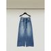 ICC Early Spring New Model Washed Faded Simple Women's Drawstring Loose Wide-leg Jeans 10250_ecoleips.com