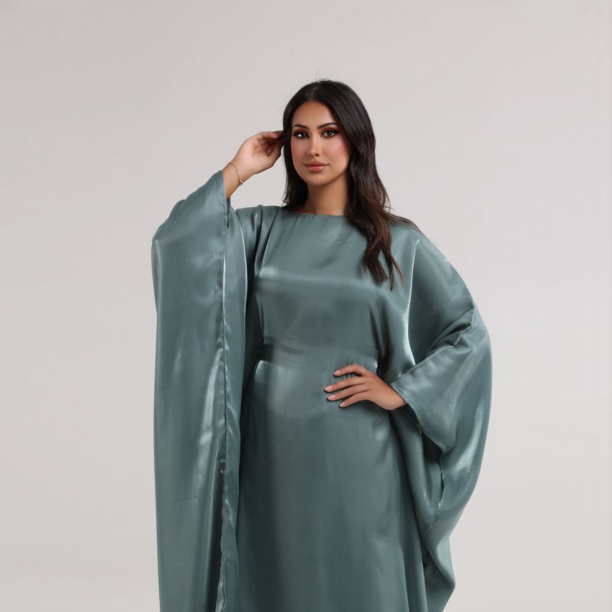 Muslim Dress Women Dubai-Inspired Glitter Party Dress Robe – Elegant & Modest Abaya With Sparkle For Special Occasions_ecoleips.com