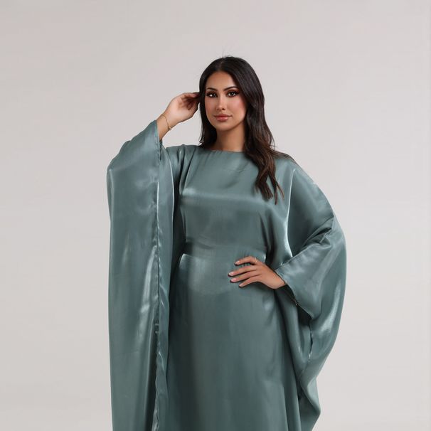 Muslim Dress Women Dubai-Inspired Glitter Party Dress Robe – Elegant & Modest Abaya With Sparkle For Special Occasions_ecoleips.com