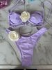 Women’s Clothing New sexy tube top 3D flower briefs bikini bikini swimsuit_ecoleips.com