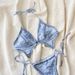 Women's Sexy One-Piece Swimsuit - Denim Print With Adjustable Bikini Straps & Chest Pad (European & American Fit, Nylon Fabric)_ecoleips.com