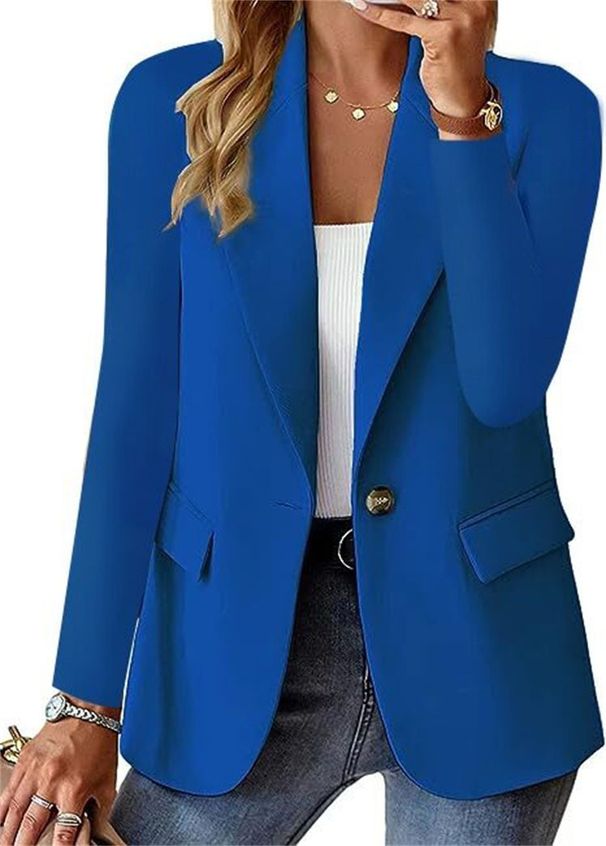 Women's Clothing Spring And Autumn New Casual Slim Temperament Professional Women's Wear Multi Color Suit Jacket_ecoleips.com