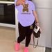 Women's Clothing Women's Fashion Set Long Pants Short Sleeve T-Shirt Clothing For Women For Formal & Casual For Women_ecoleips.com