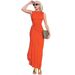 Women's Sexy Bodycon Sleeveless Midi Dress With Metal Detail – Slim Fit Club Party Gown 2026_ecoleips.com