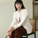 Autumn Winter Solid Color Fleece Button Cardigan Women Korean Style Warm Long Sleeve Top Versatile Slim Fit Casual_ecoleips.com