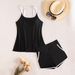 Women's Two-Tone Tankini Swimsuit Set Adjustable Straps Full Coverage Bikini Top High Waist Bottoms Plus Size_ecoleips.com