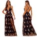 Verve Sexy Spaghetti Strap Sequin Maxi Dress Women's Evening Gown_ecoleips.com