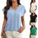 Chunky Knit V-Neck Sleeveless Sweater Vest For Women, Cable Crochet Tank Top Casual Layering Piece_ecoleips.com