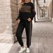 Leopard Print Two-Piece Set – Long Sleeve Top & High-Waisted Pants | Winter-Ready Polyester Outfit For Women_ecoleips.com