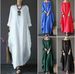 Spring New Loose Long Dress For Women Cotton Plus Size Casual Maxi Dress_ecoleips.com