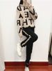 K Women's Fashion Casual Sports Two-piece Set; Knitted Suit;_ecoleips.com